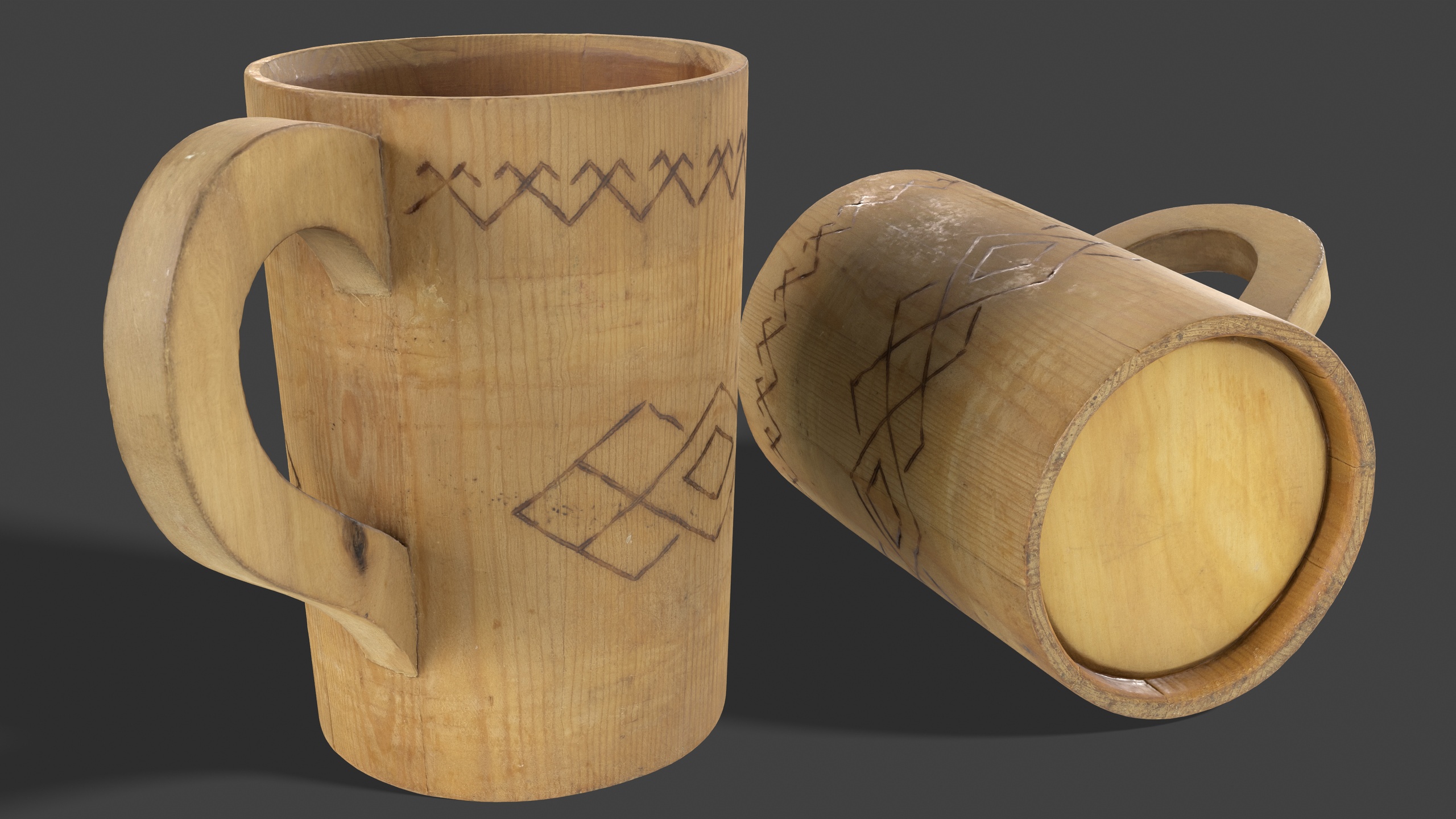 Media 1 for listing Rustic Wooden Mug