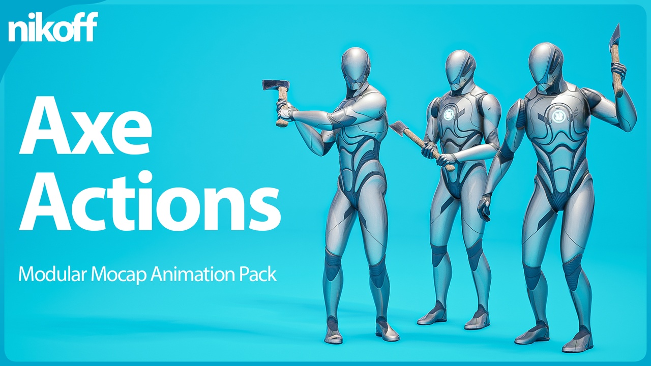 Media 1 for listing Axe Actions - Mocap Animation Pack