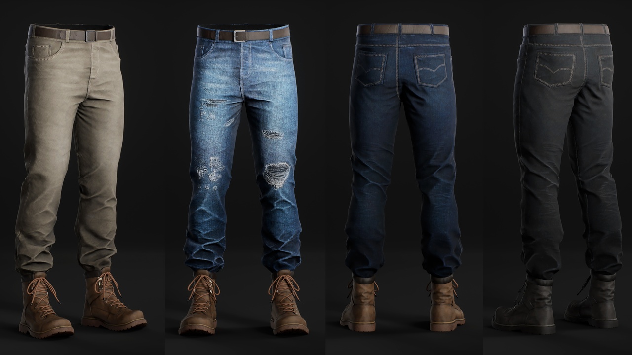 Media 1 for listing Jeans Inboots - Metahuman