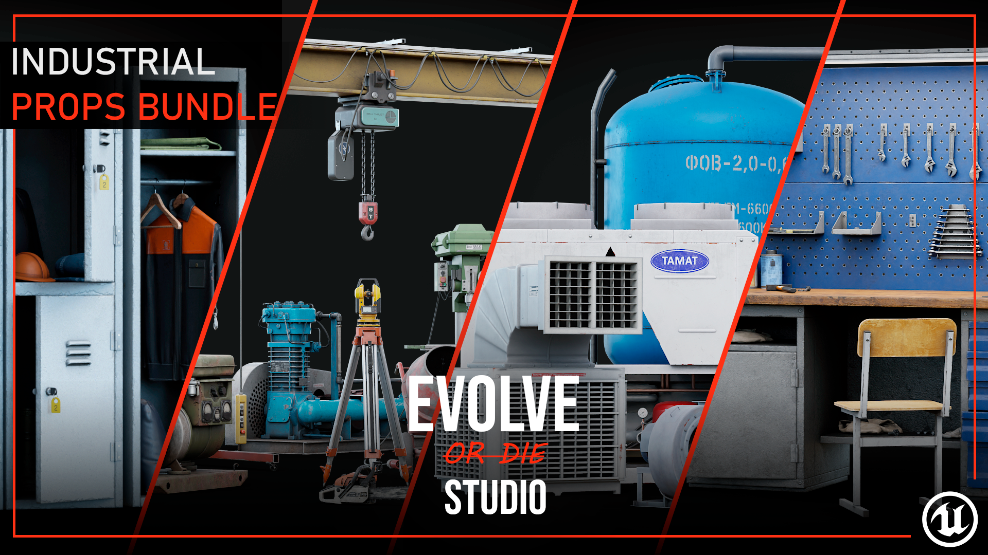Industrial Props Bundle 01 | Fab