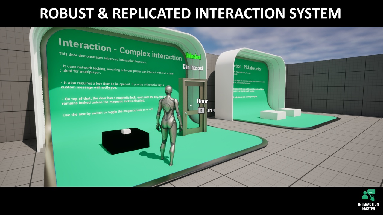 Media 1 for listing OGS - Interaction Master โ Multiplayer Interaction System for Unreal Engine 5