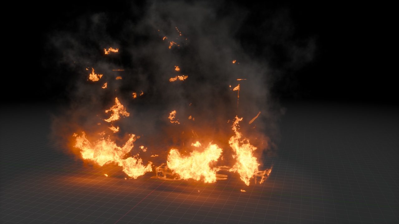 Media 1 for listing Burning Ships Vdb Effects Pack Loop