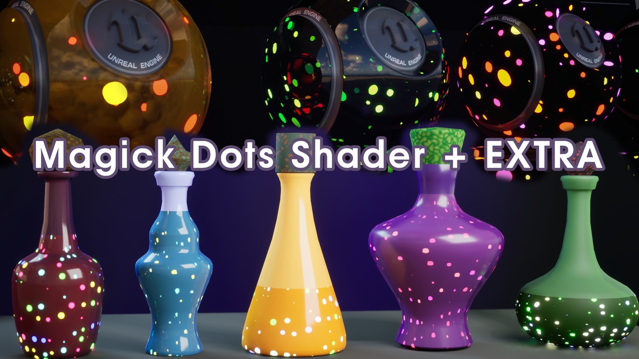 Media 1 for listing Cool Magic Dots parametrical shader + EXTRA material & models | by SilverCord-VR