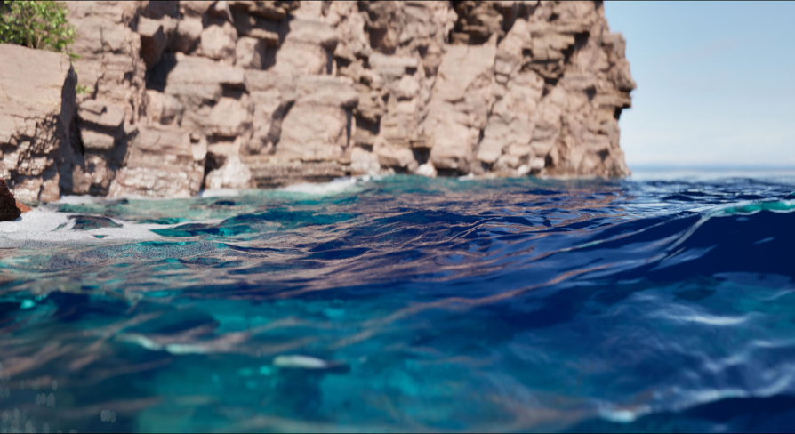 Ocean System for Rendered Cinematics