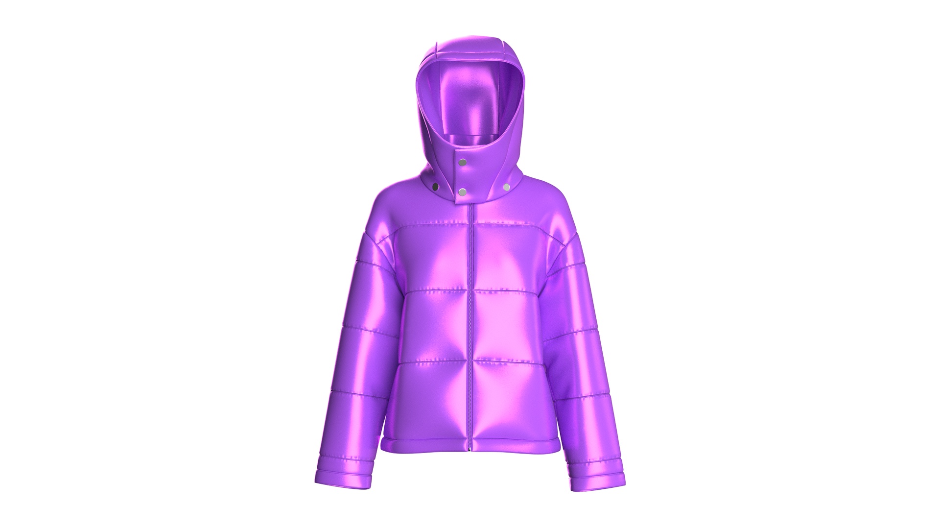 Media 1 for listing Girls Puffer Jacket With Hood | High Poly