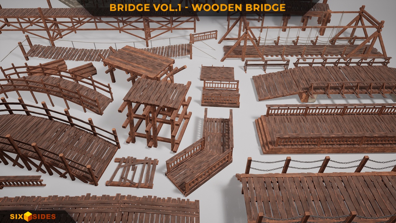 Media 1 for listing Bridge Vol 1 - Modular Wooden Bridge