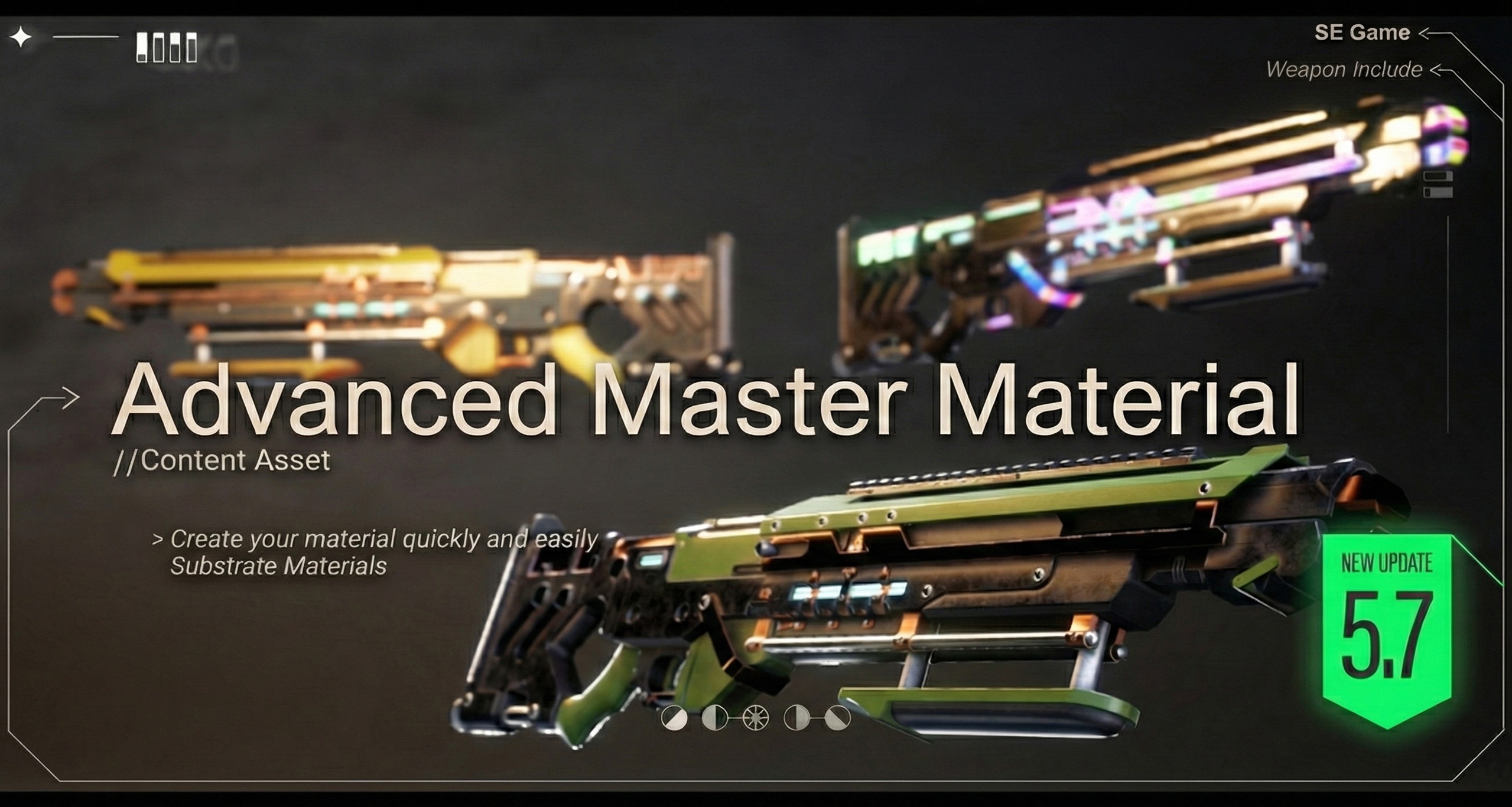 Media 1 for listing Advanced Master Material - Create many Skin's easily - Substrate PBR