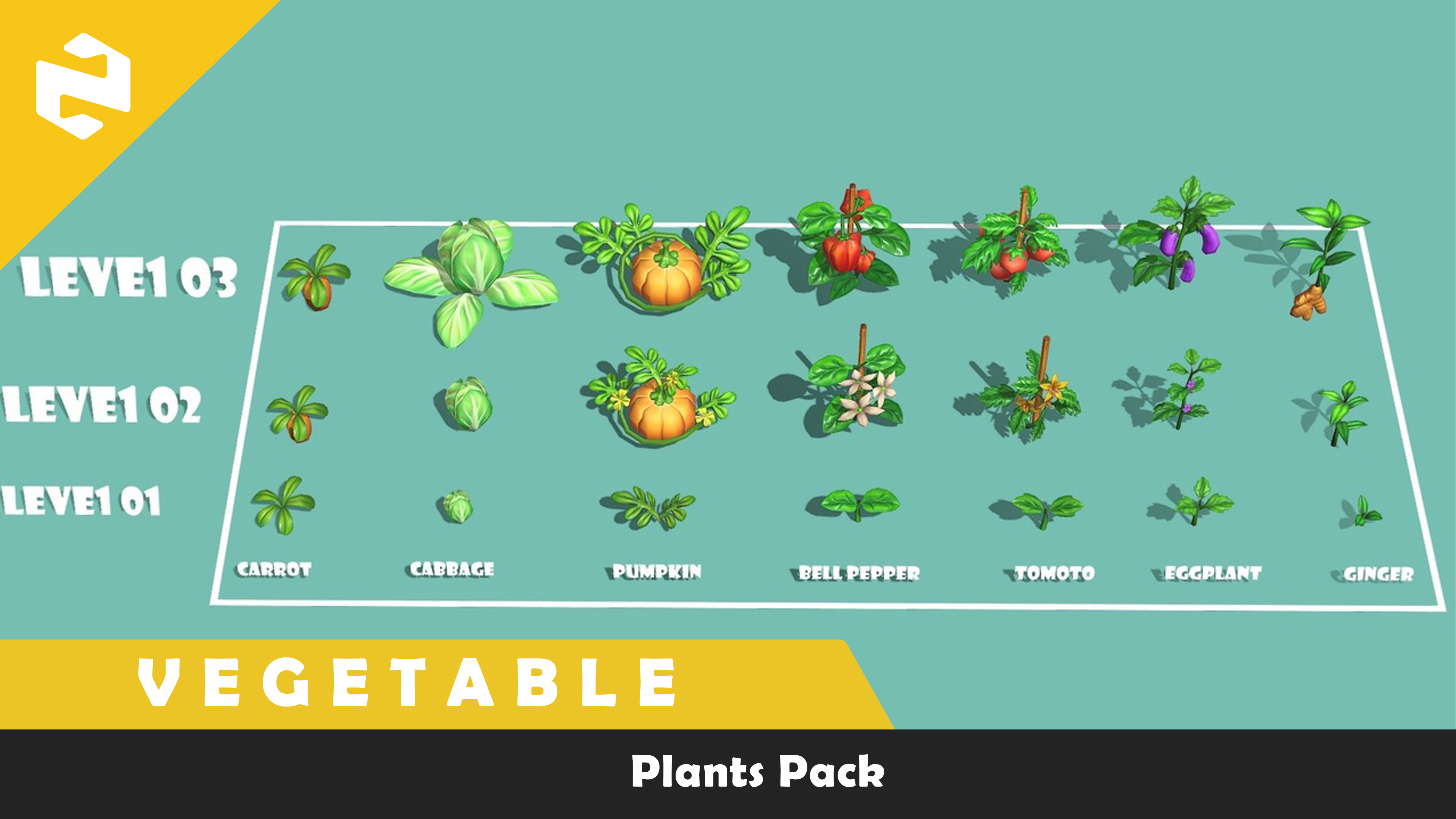 Plants Pack - Stylized Vegetable | Fab