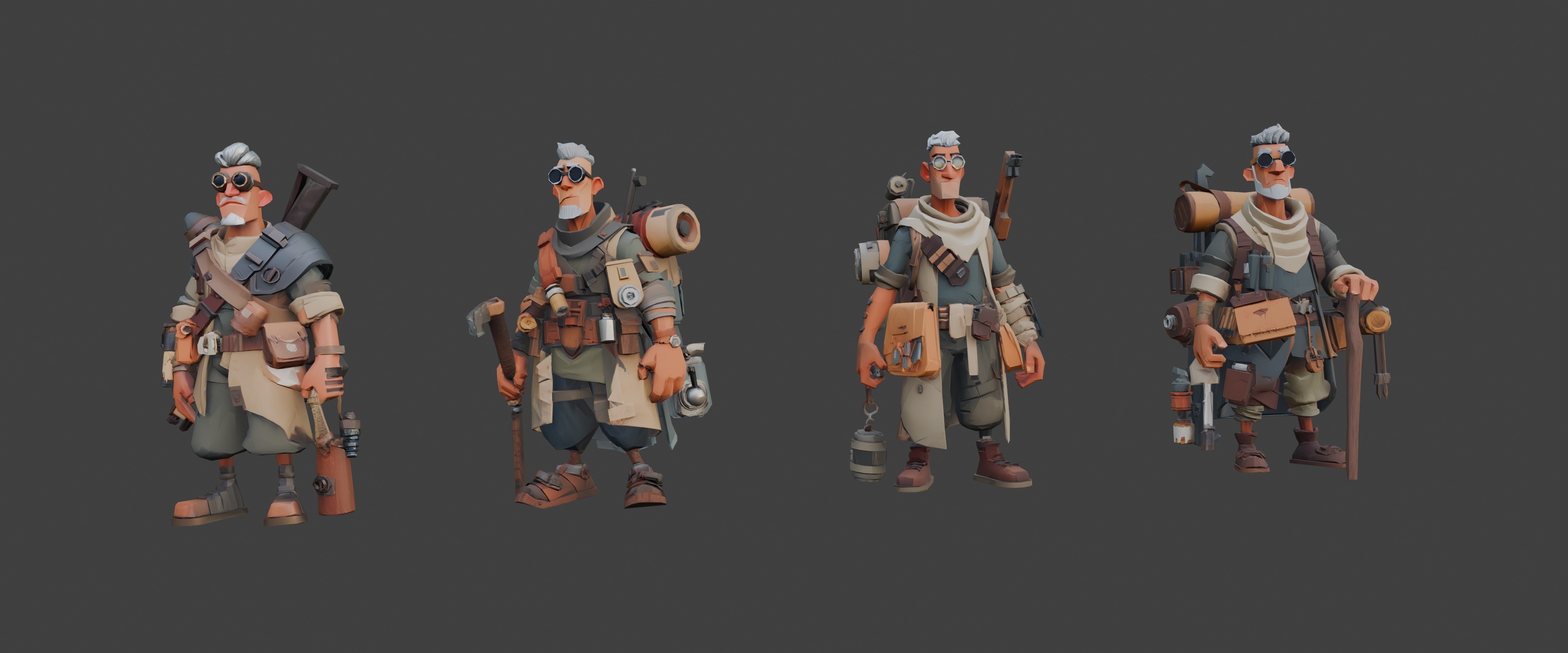 Media 1 for listing Wilderness Veteran Explorers 🧭 (LowPoly)