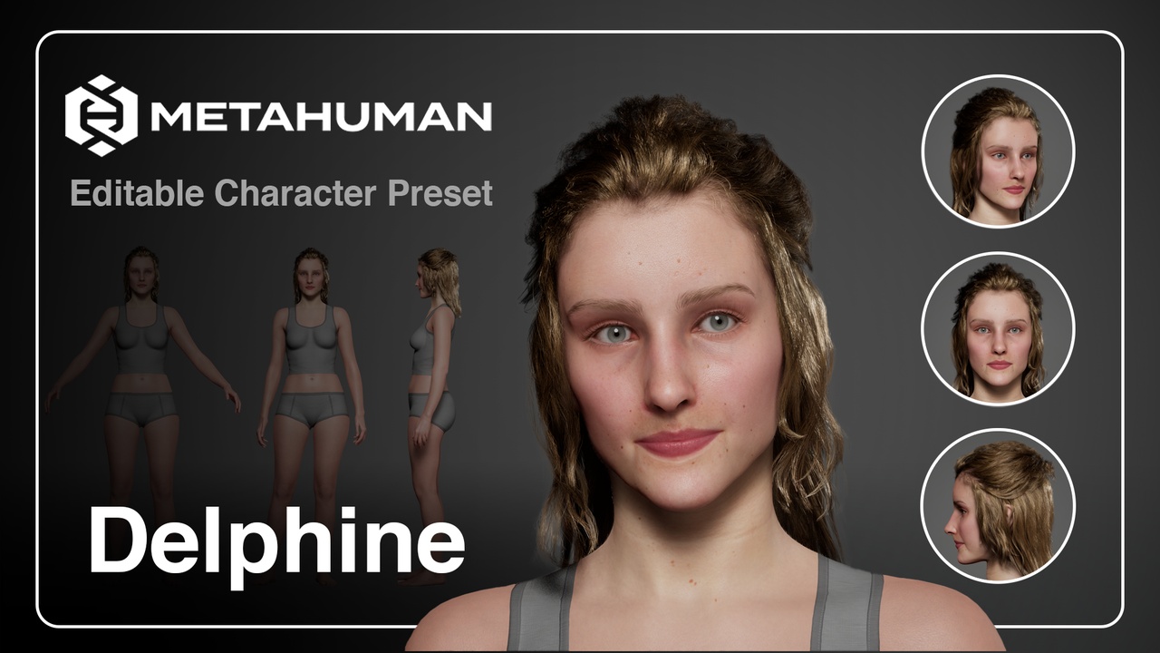 Media 1 for listing Delphine - Editable Metahuman Character