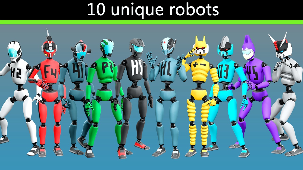 Media 1 for listing 10 unique robots