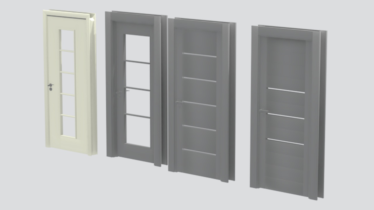 Media 1 for listing Interior Wooden Door 3D Model