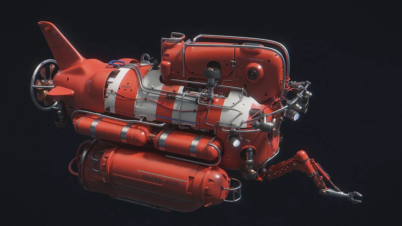 Media 1 for listing Lobster Submersible - Blender Asset