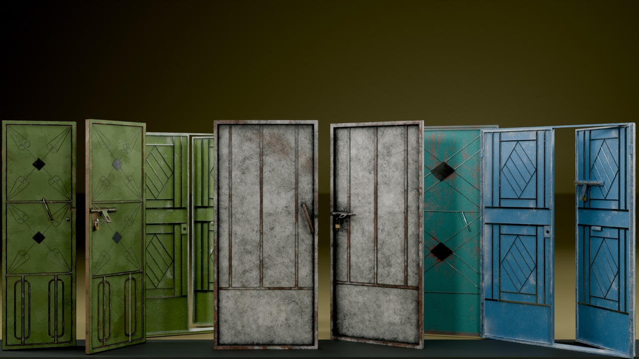 Media 1 for listing Realstic Old Arabic Doors | ابواب منازل عربية قديمة واقعي