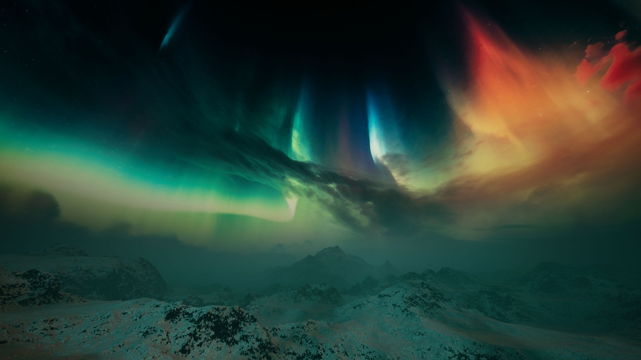 Media 1 for listing Matte Painting Skybox Pack: Aurora Skies