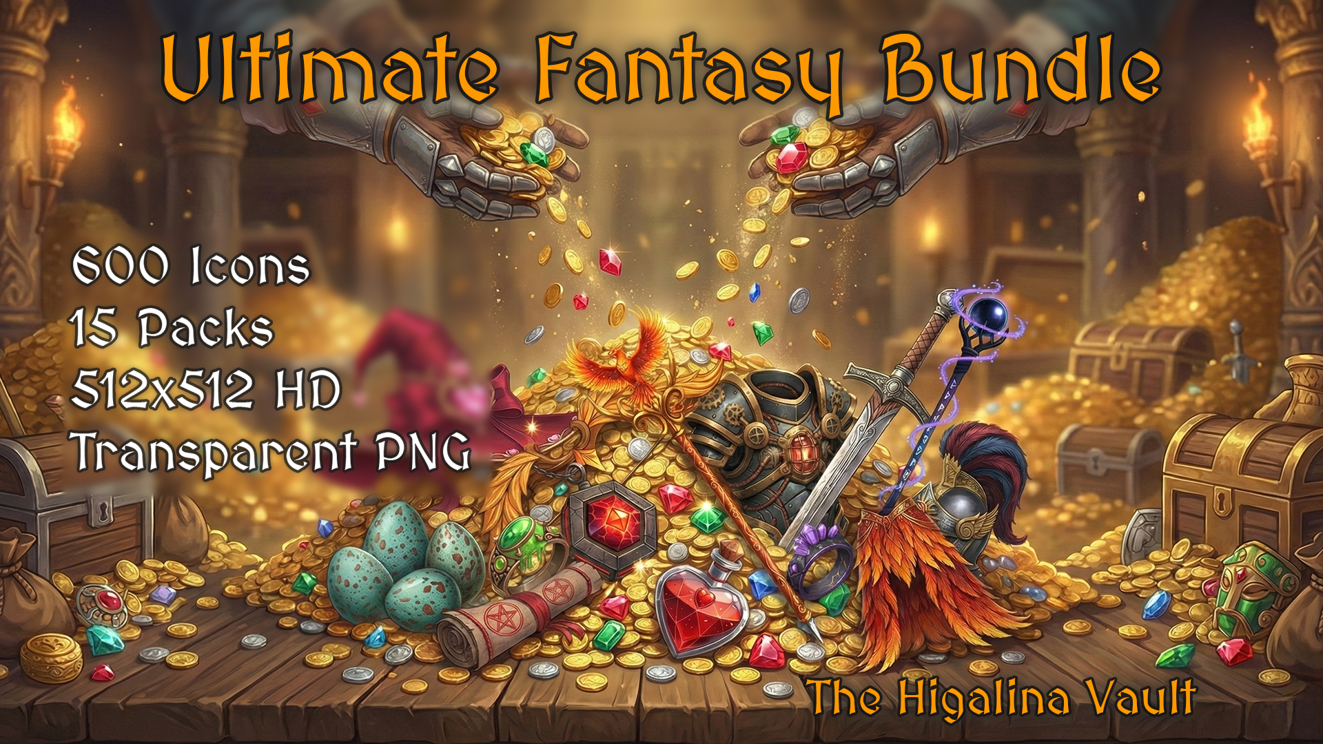 Ultimate Fantasy Bundle - 600 Icons [512x512 HD] | Fab