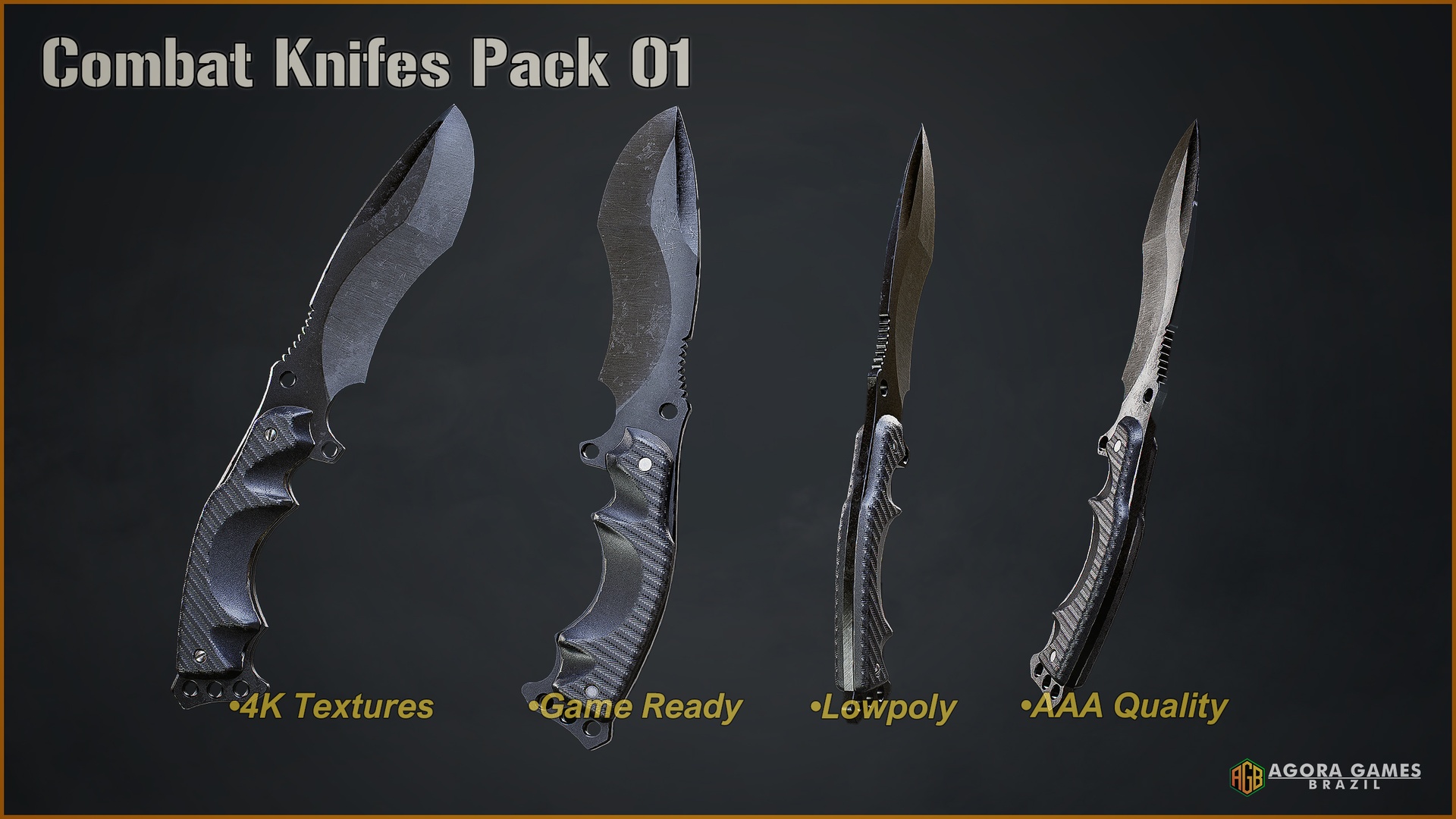 Media 1 for listing Combat Knifes Pack 01