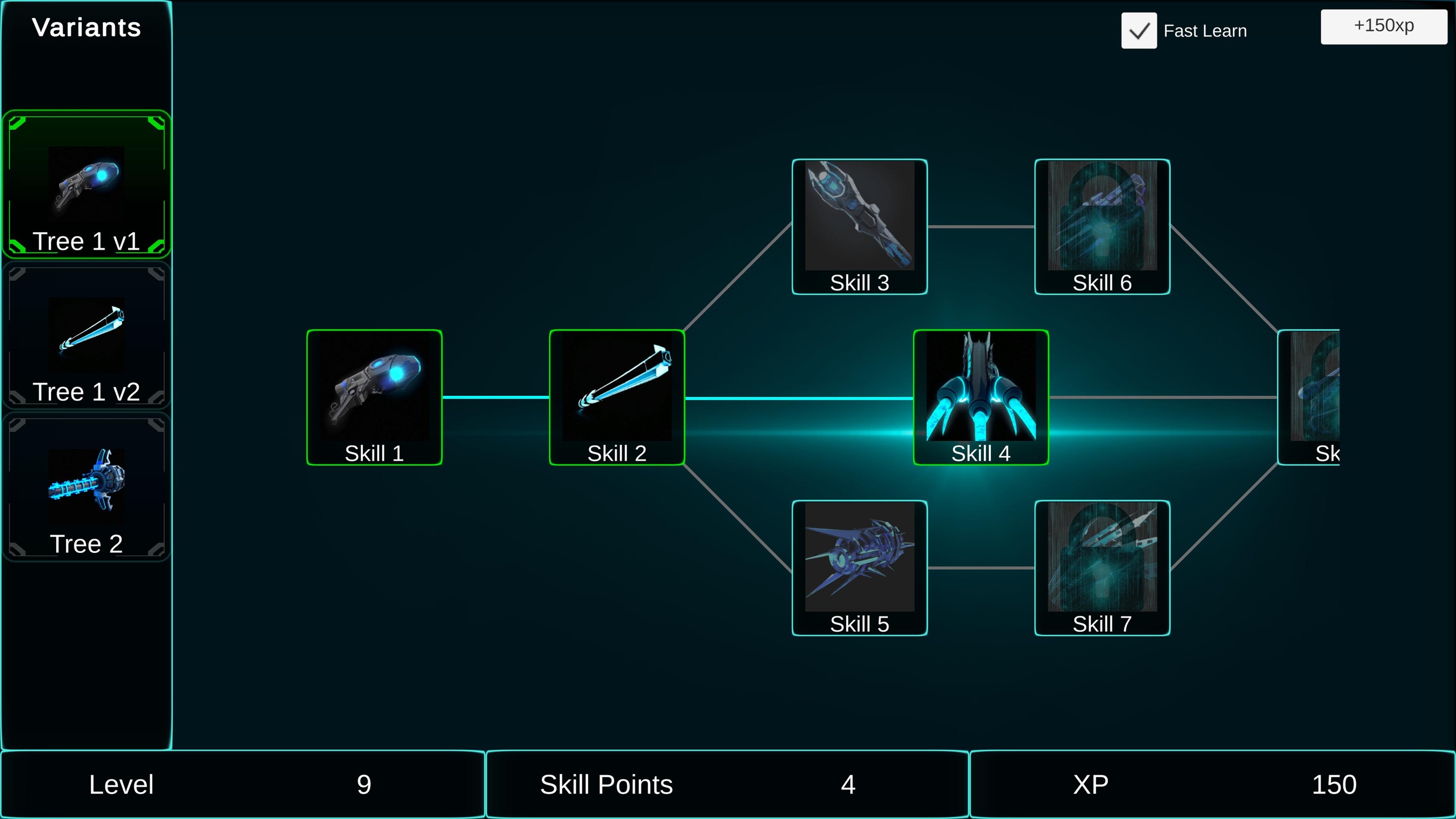 Medium 1 für Eintrag Scifi Skill Tree