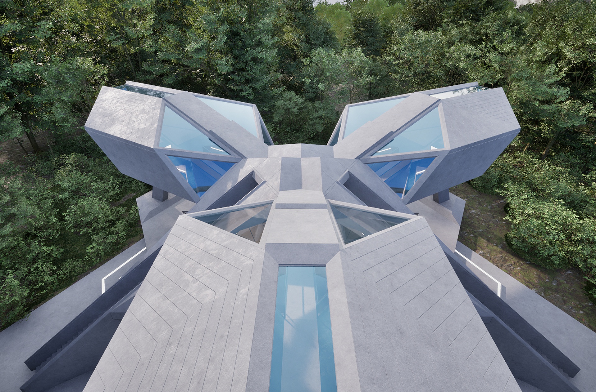 Media 1 for listing Sci-Fi brutalist buiding