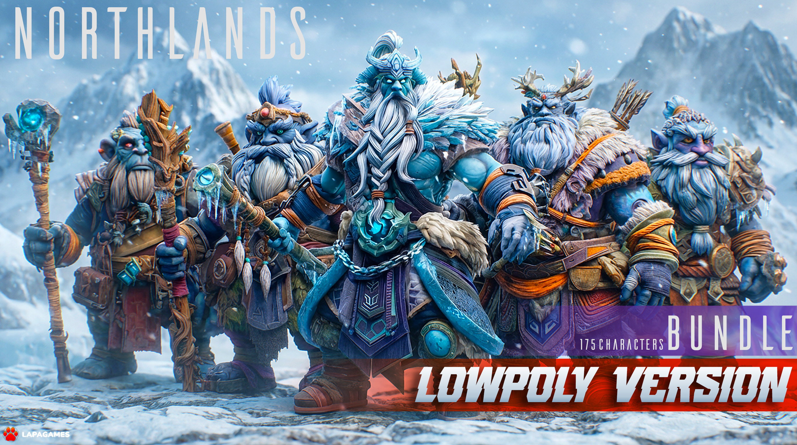 Northlands Character Bundle ️ (175 Characters) | Fab