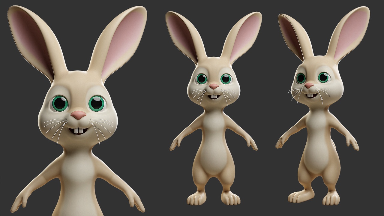 Media 1 for listing Rabbit - Stylized /Cartoon