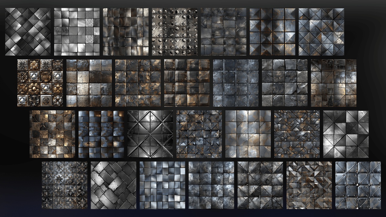 商品 Metal Tiles - Textures 的媒体 1