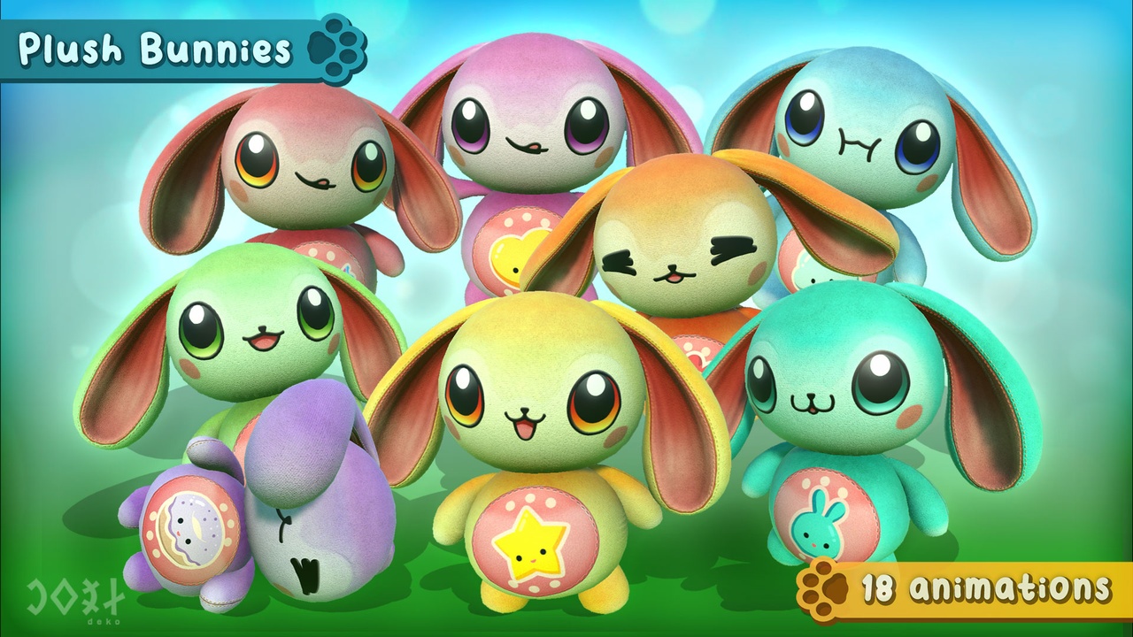 Media 1 for listing Plush Bunnies - Game Ready