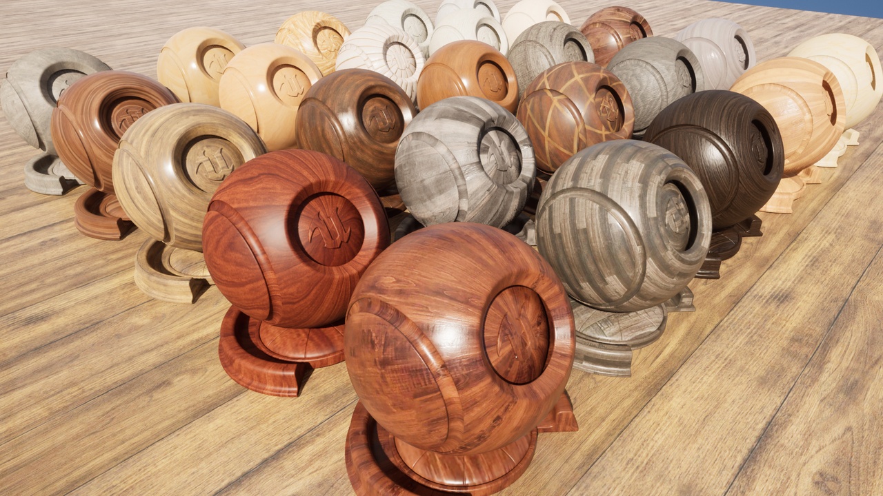 File multimediali per l'articolo 25 Seamless Wood Materials: 1