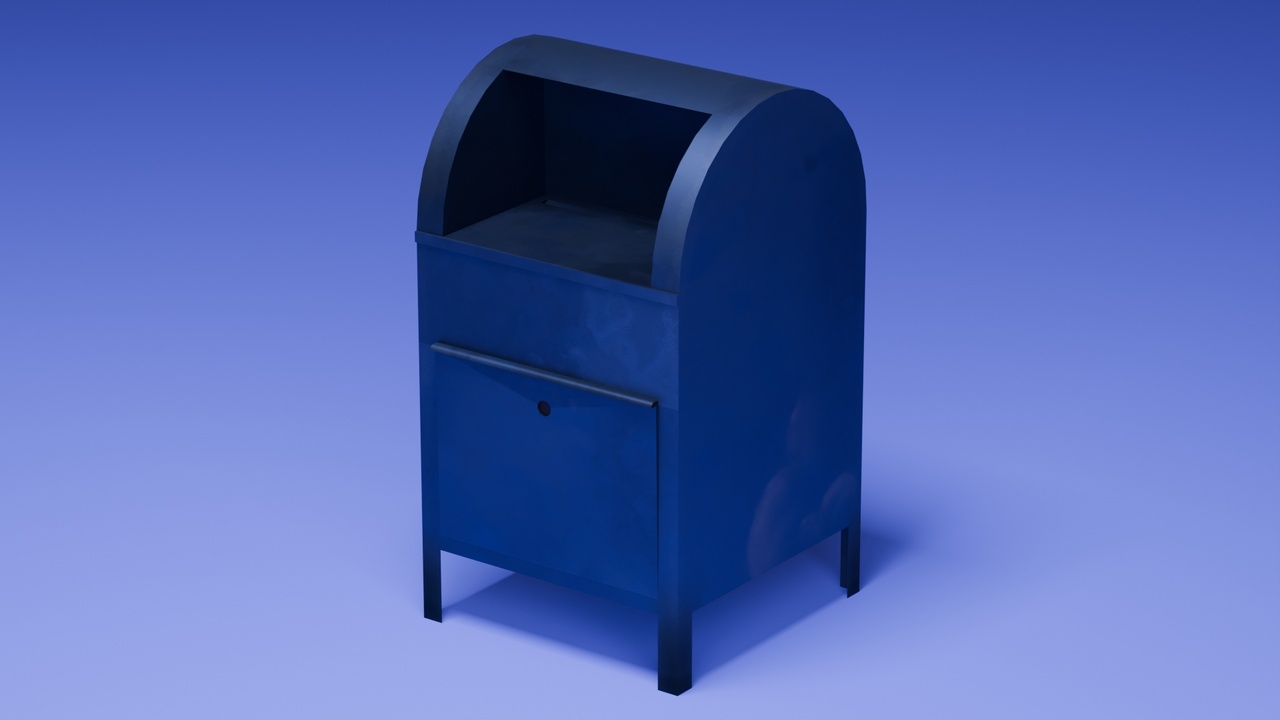Media 1 for listing Blue Mailbox