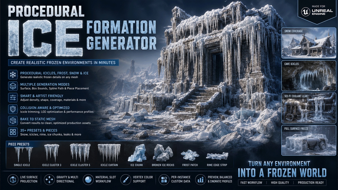 Media 1 for listing Procedural Ice Formation Generator