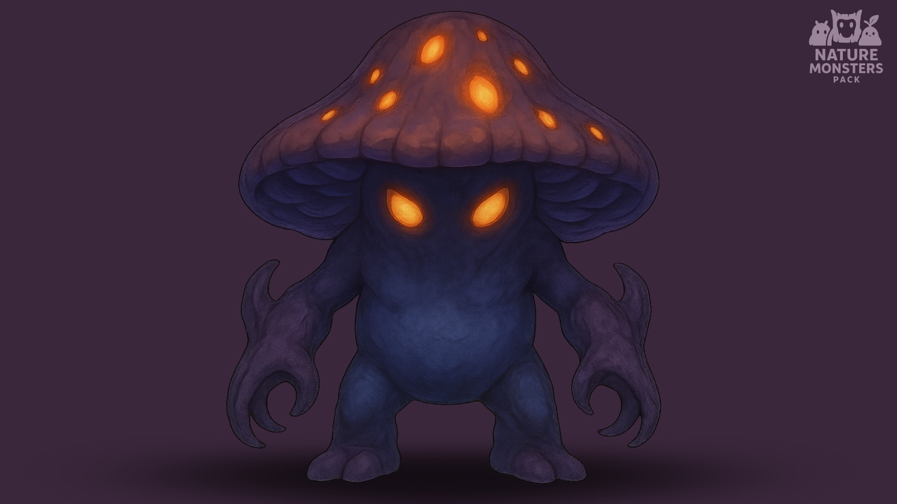 Media 1 for listing Stylized Mushroom | Nature Monster Pack