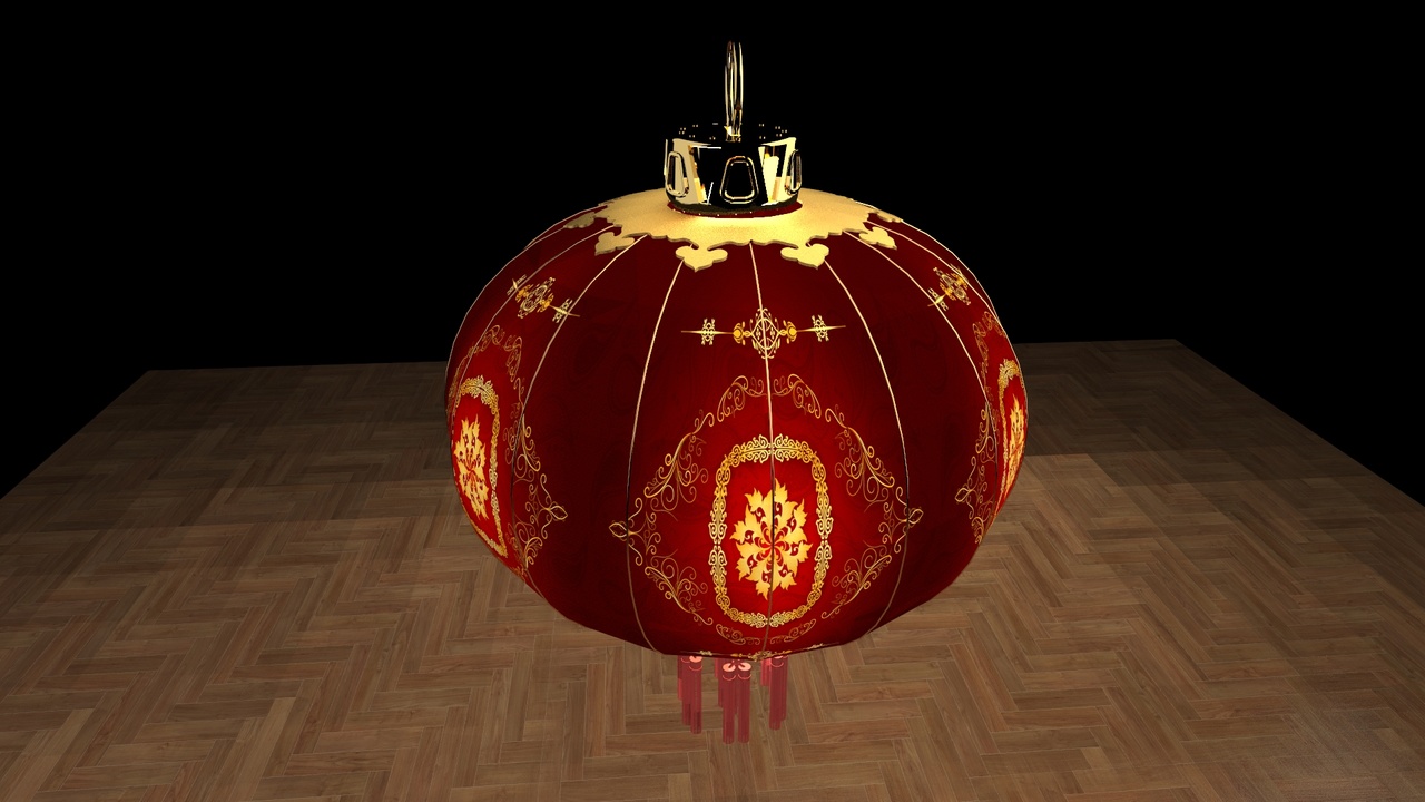 Media 1 for listing Chinese Red Lantern 3D Model