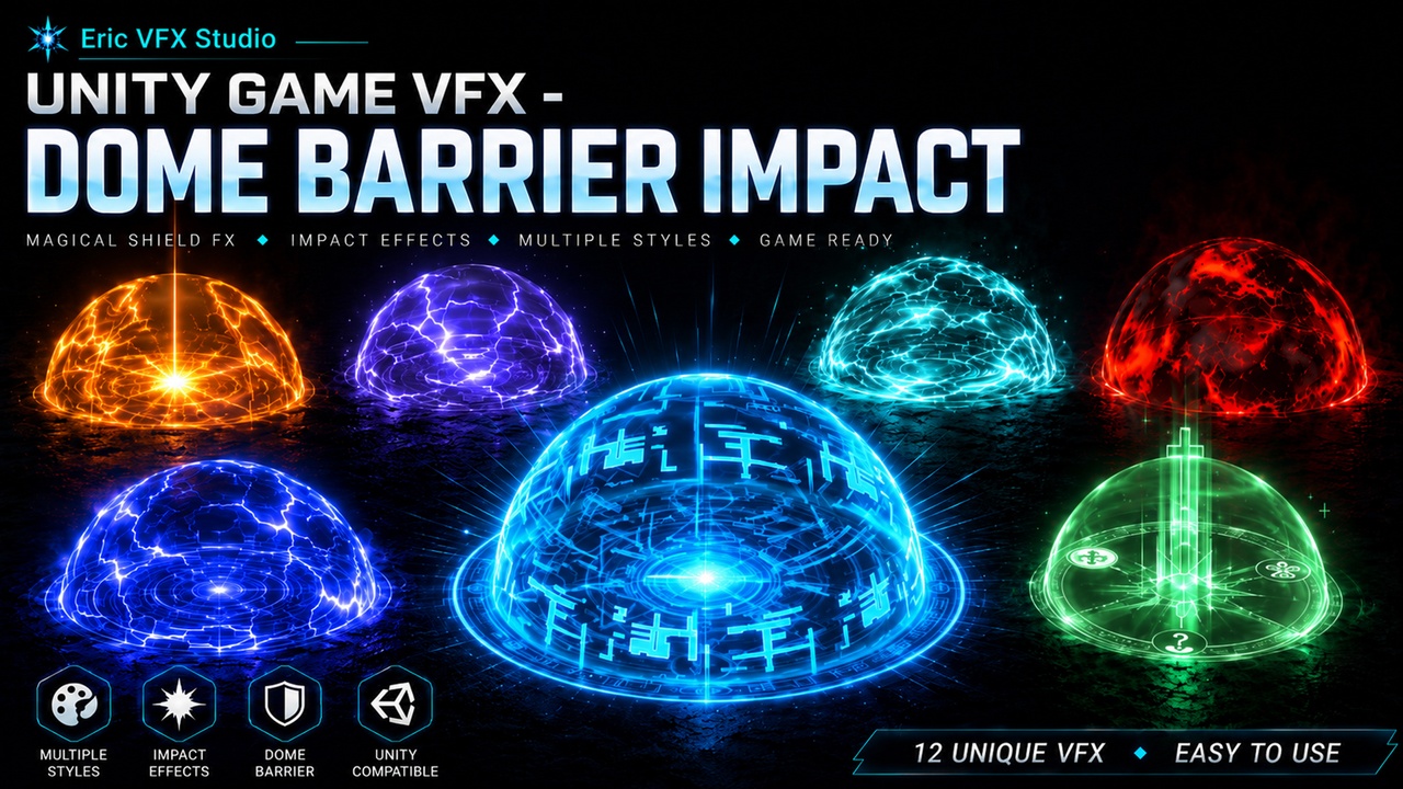 Media 1 for listing Game VFX - Dome Barrier Impact