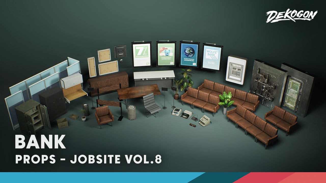 Media 1 for listing Jobsite VOL.8 - Bank (Nanite & Low Poly)