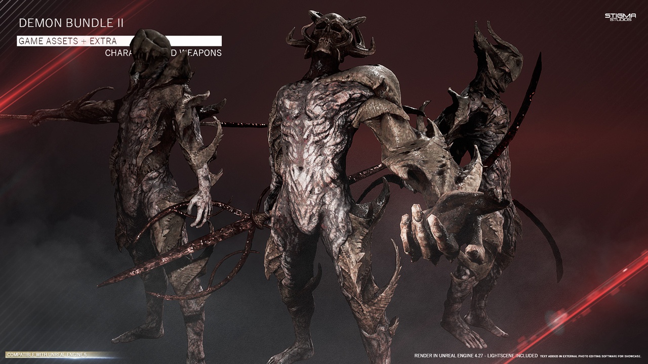 Media 1 for listing Demon Bundle 02 - Game Assets + Extra | STIGMA STUDIOS