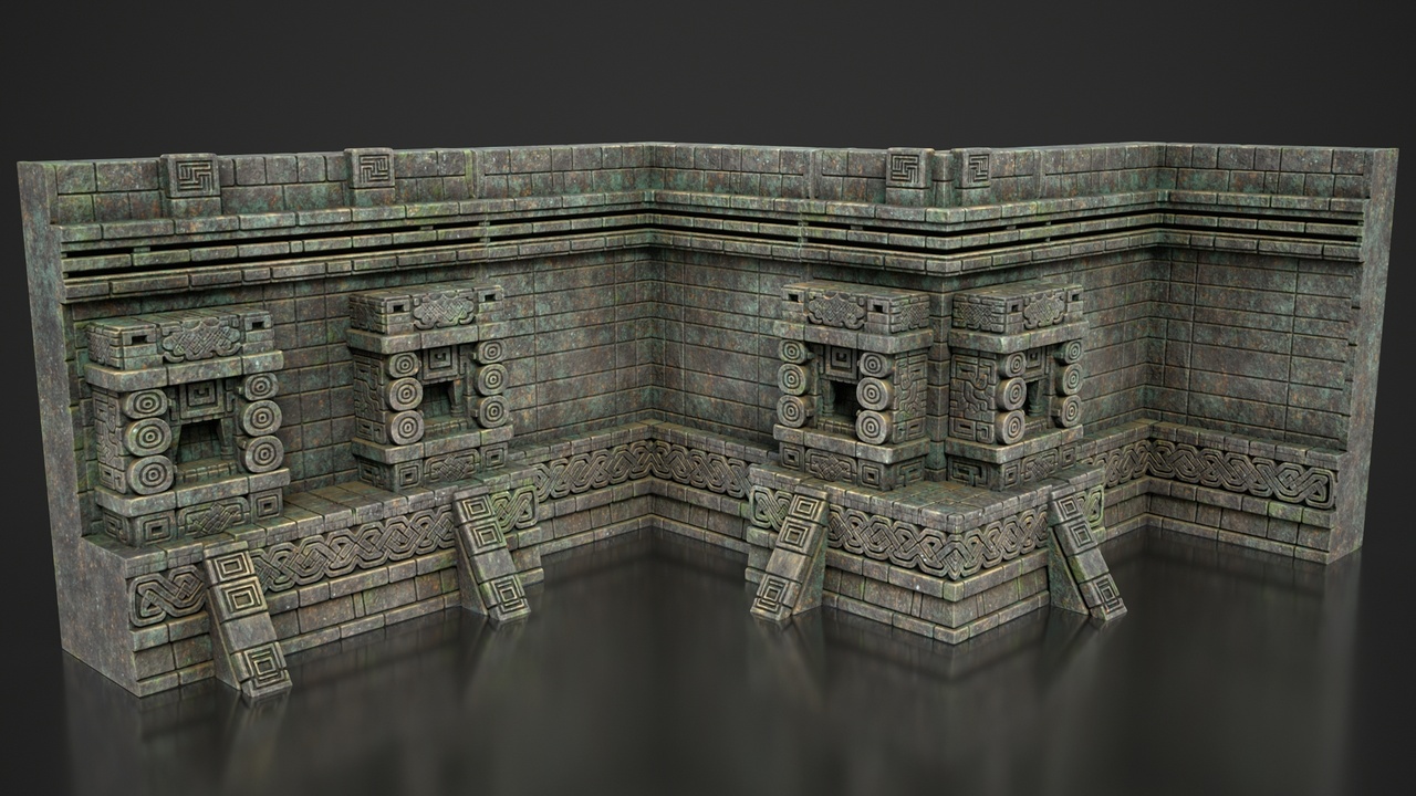 Media 1 for listing Mayan Temple Wall Modulars 09 250726
