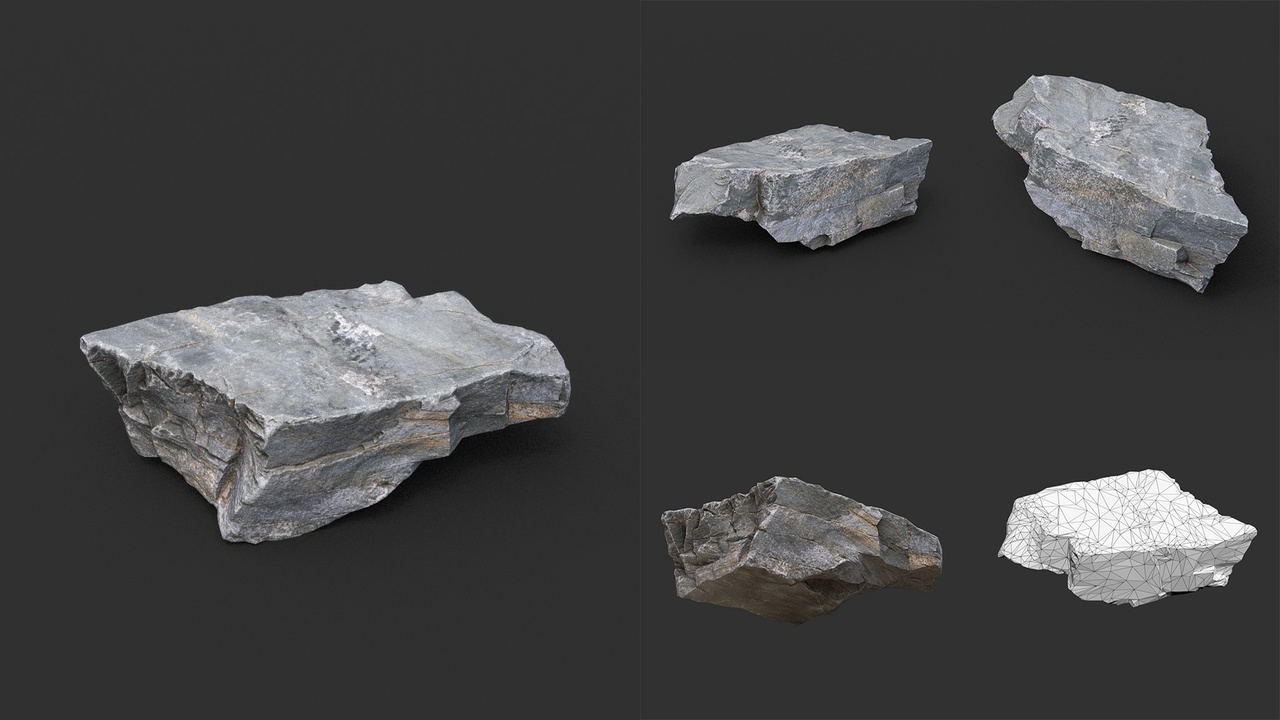 Media 1 for listing Gray Casual Rock Photogrammetry 220706