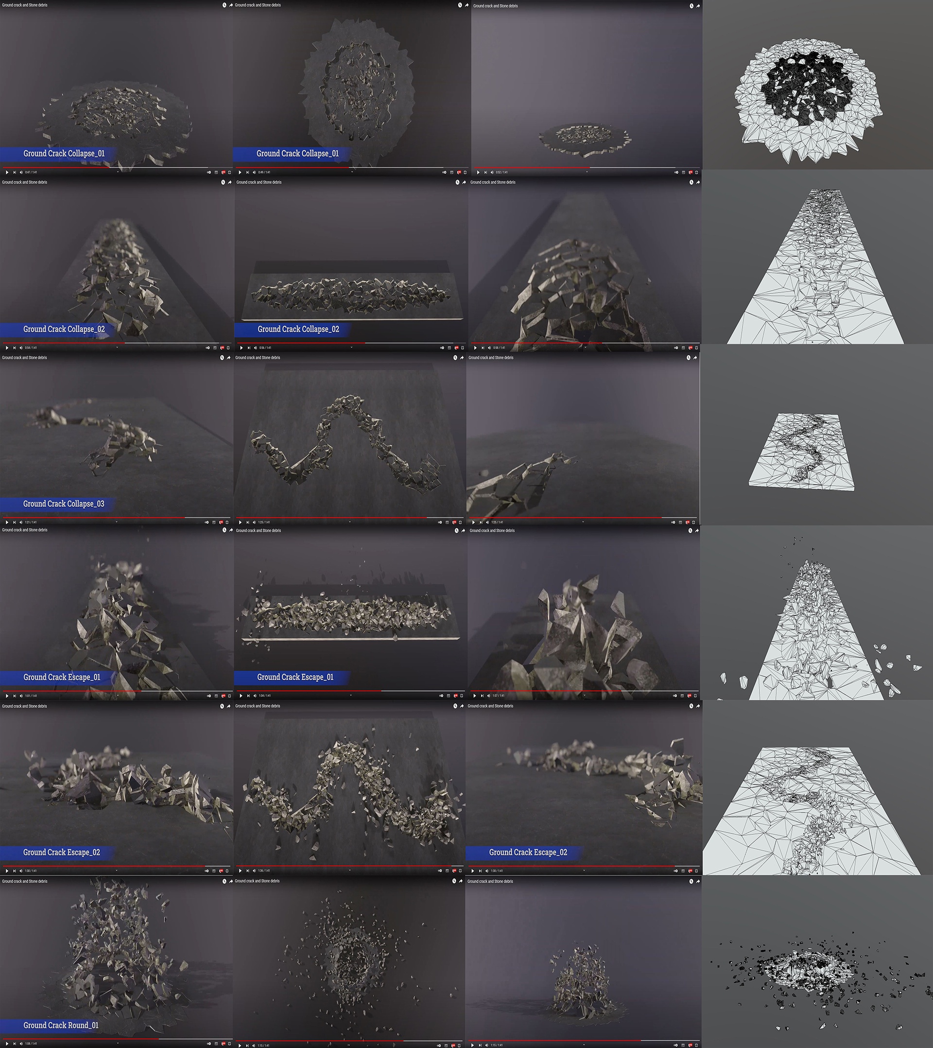 Media 1 for listing Dynamic Ground Crack VFX – 3D Model Collection