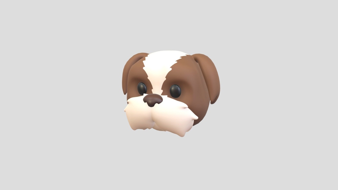 Media 1 for listing Prop190 Shih Tzu Dog Head