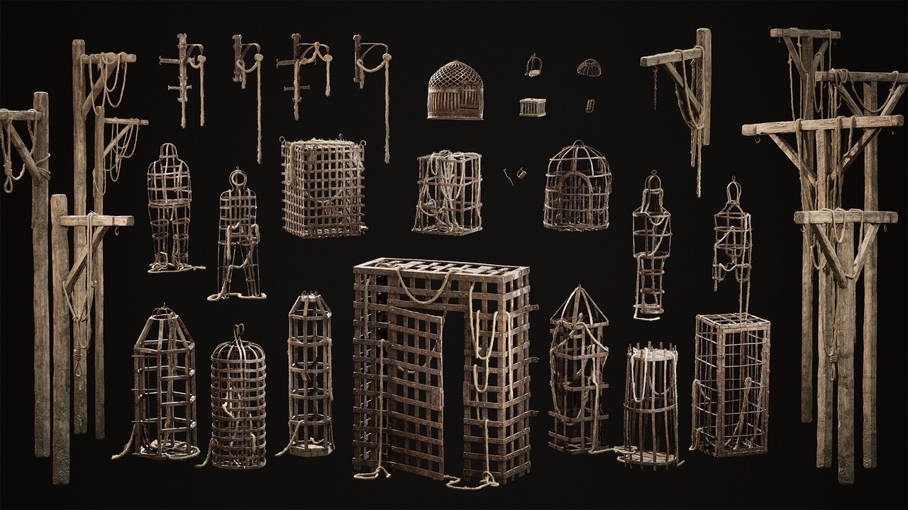 File multimediali per l'articolo Medieval Cages & Gibbets · IoA · Vol I (Medieval Torture): 1