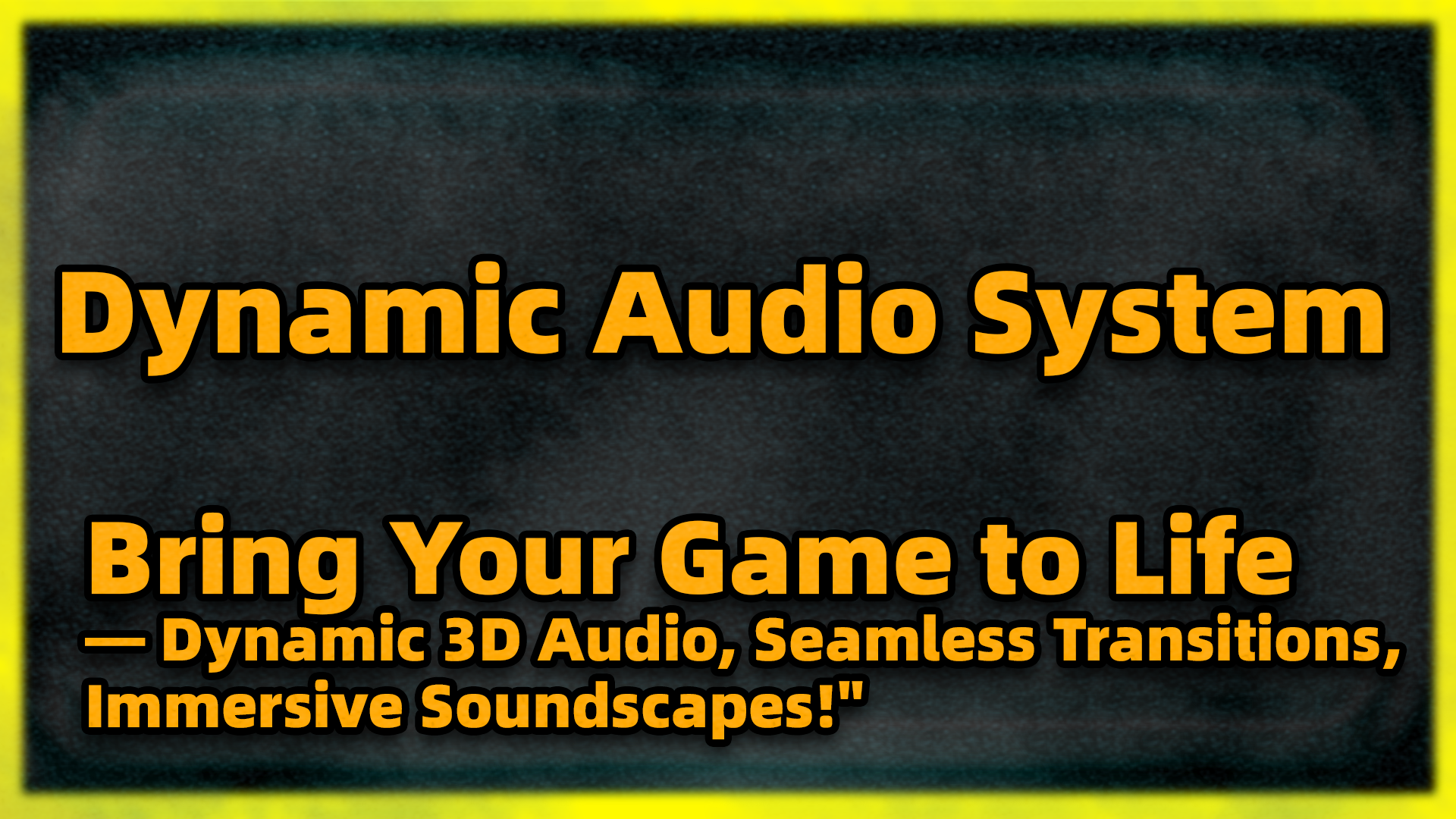 Dynamic Audio System | Fab
