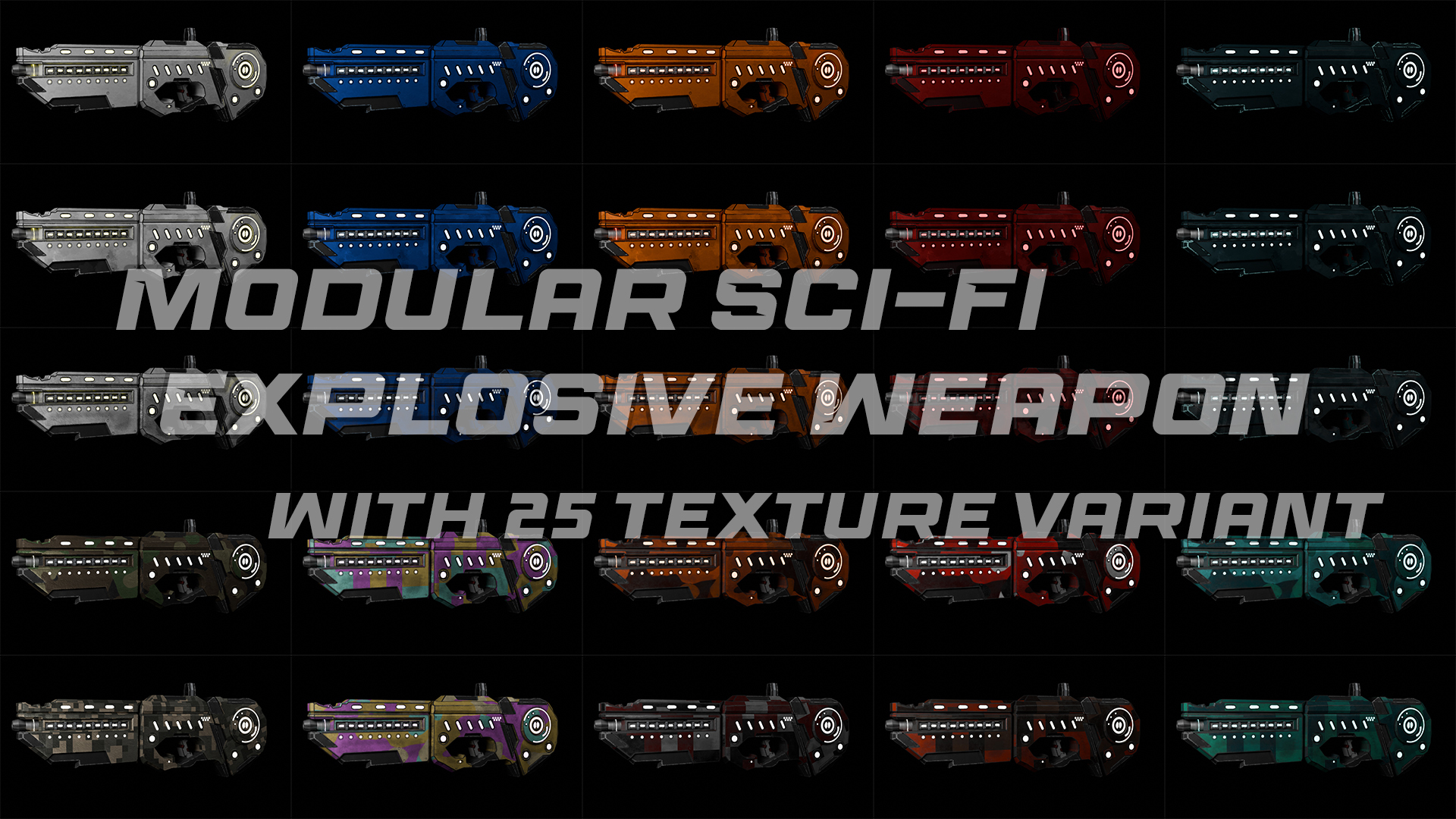 Modular Sci-Fi Explosive Weapon | Fab