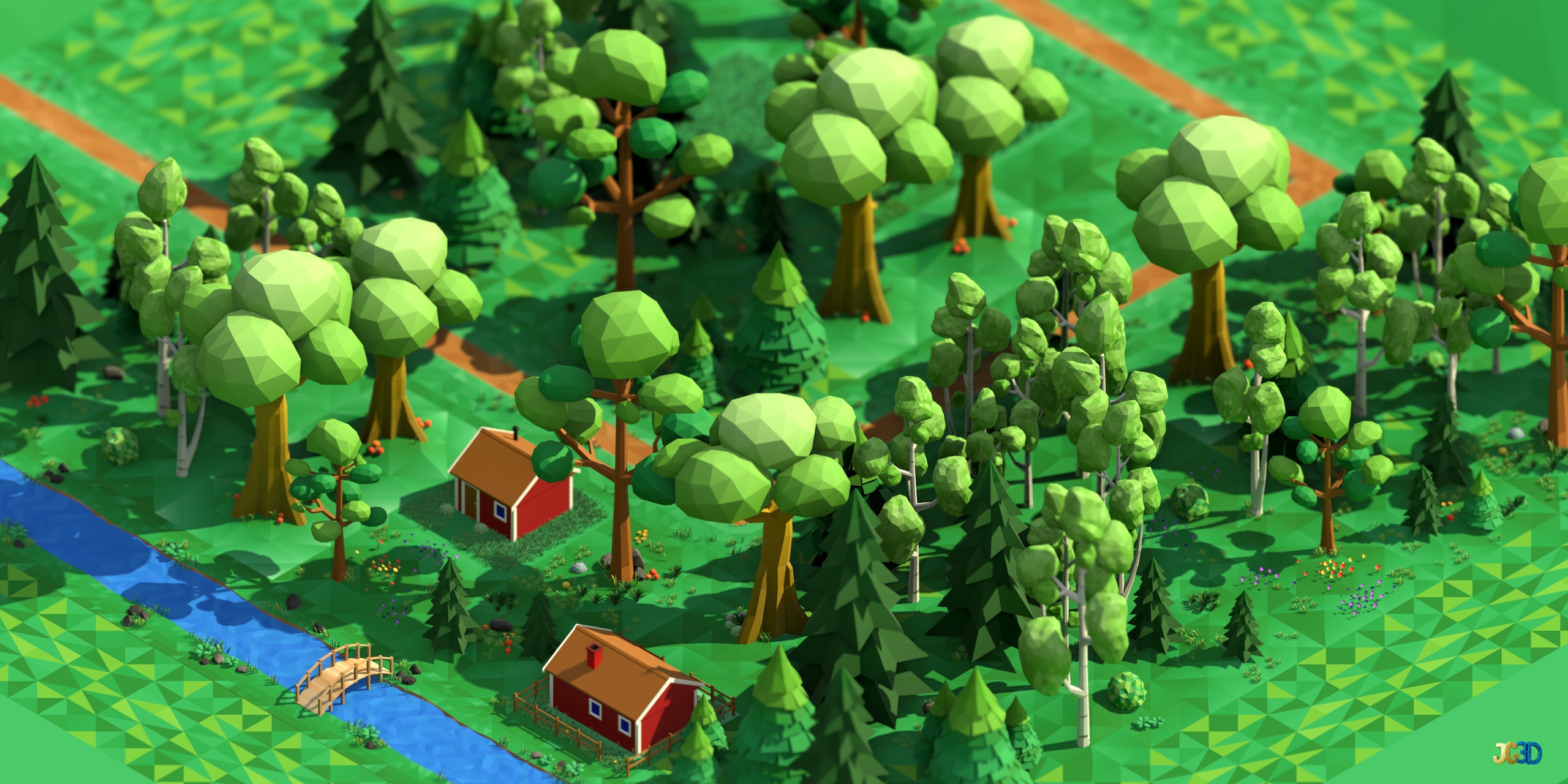 Media 1 for listing Scandinavian Low Poly Assets Pack