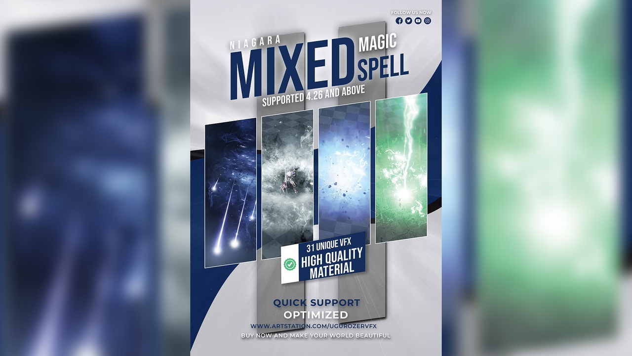 Media 1 for listing Mixed Magic 2 - Spell VFX Pack