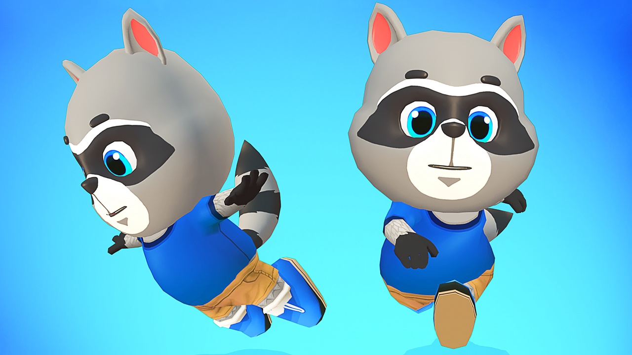 Media 1 for listing Raccoon Dog Animated Rigged