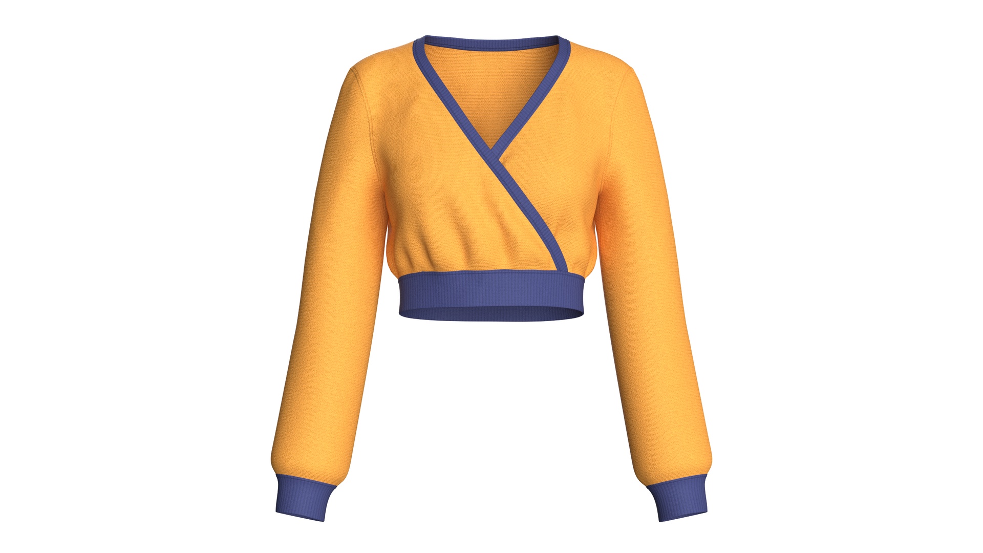 Media 1 for listing Girls Wrap - Front Cropped Sweater | High Poly