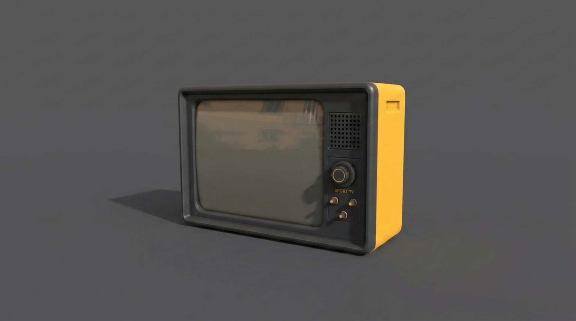 Media 1 for listing Retro Portable Television Set - Game-Ready Low-Poly 3D Asset