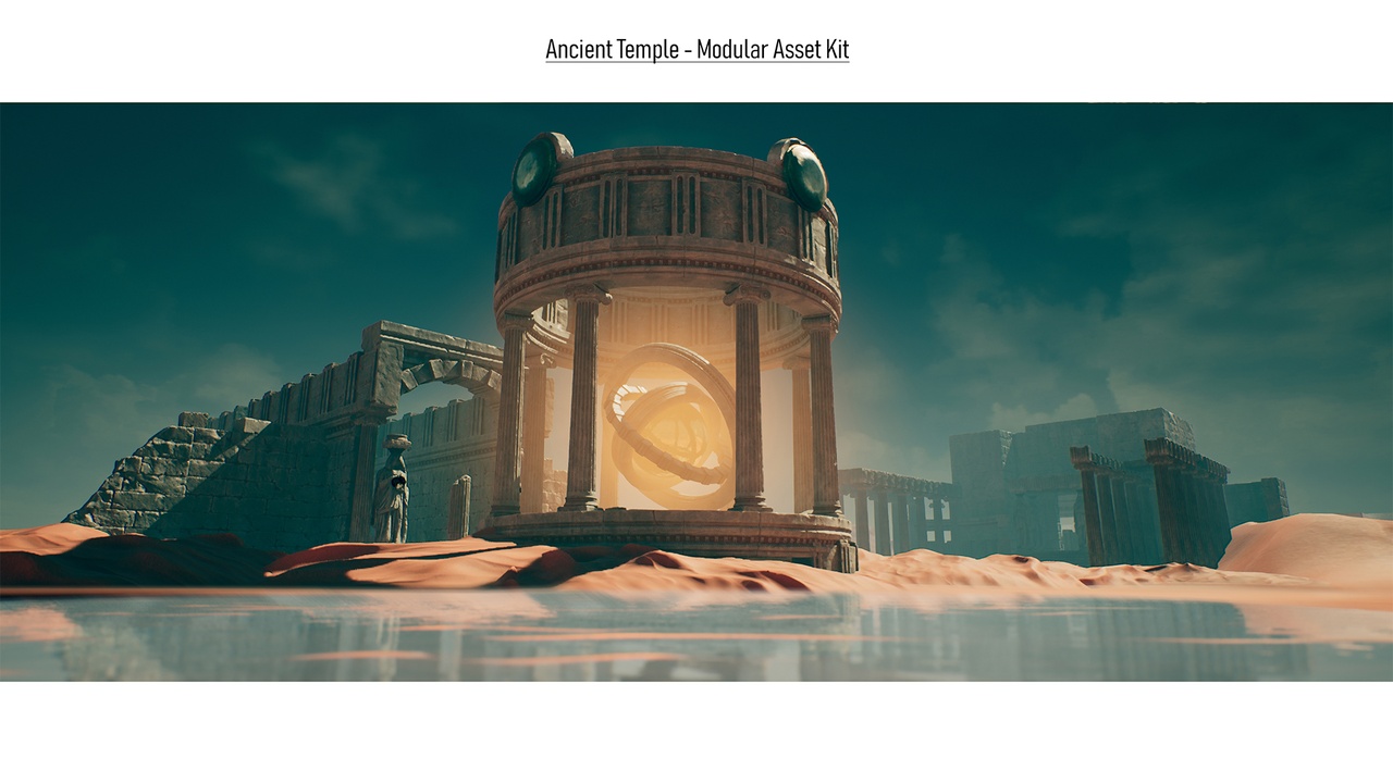 Media 1 for listing Ancient Temple Modular Asset Kit