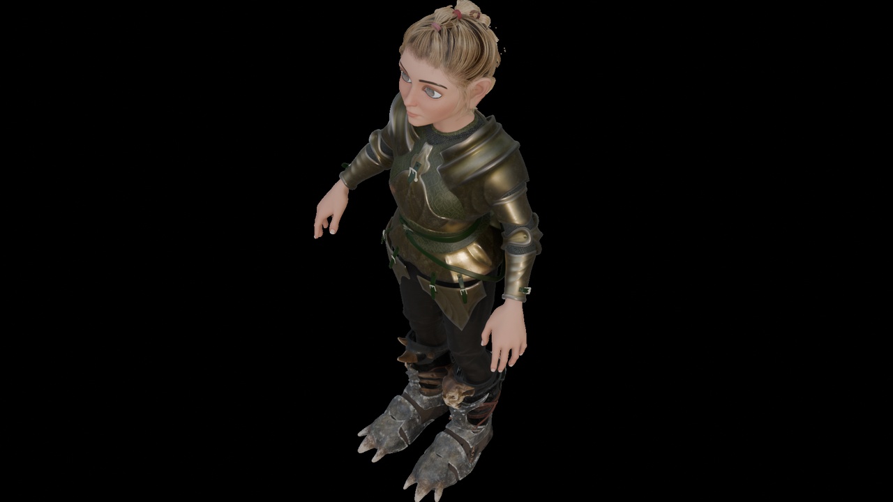 Media 1 for listing Armor-Clad Fantasy Toon Warrior