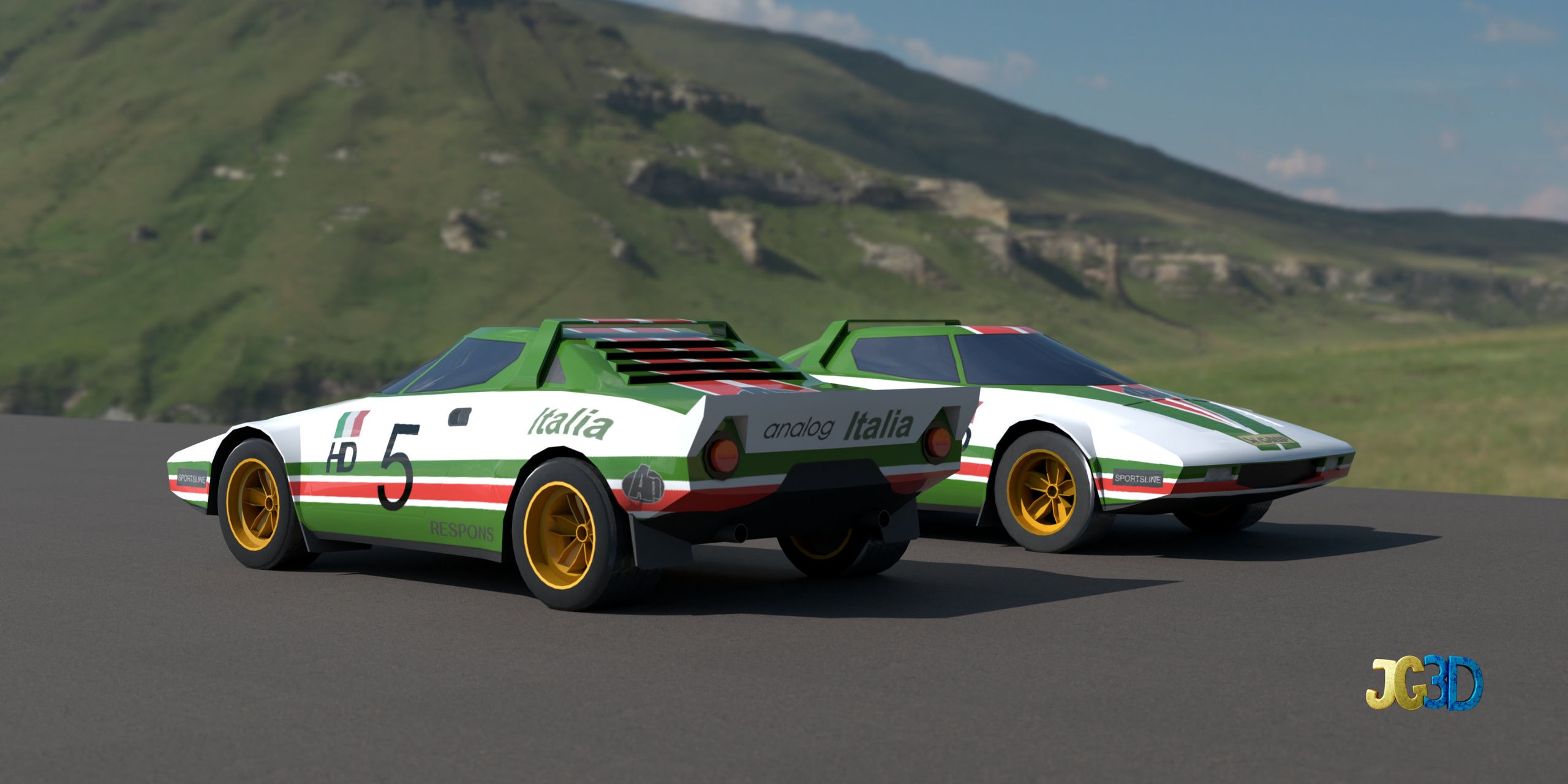 Media 1 for listing Classic Rally Car- PBR 3D Model